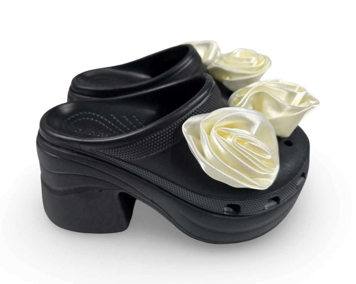 Crocs  Siren Rosette Clog Pantolette  Schuhe Größen 36-37 bis 42-43