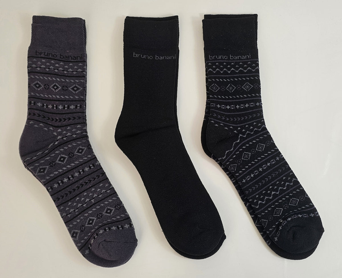 18 Paar Bruno Banani Herren Winter Sport Thermo Socken Thermosocken 39/42