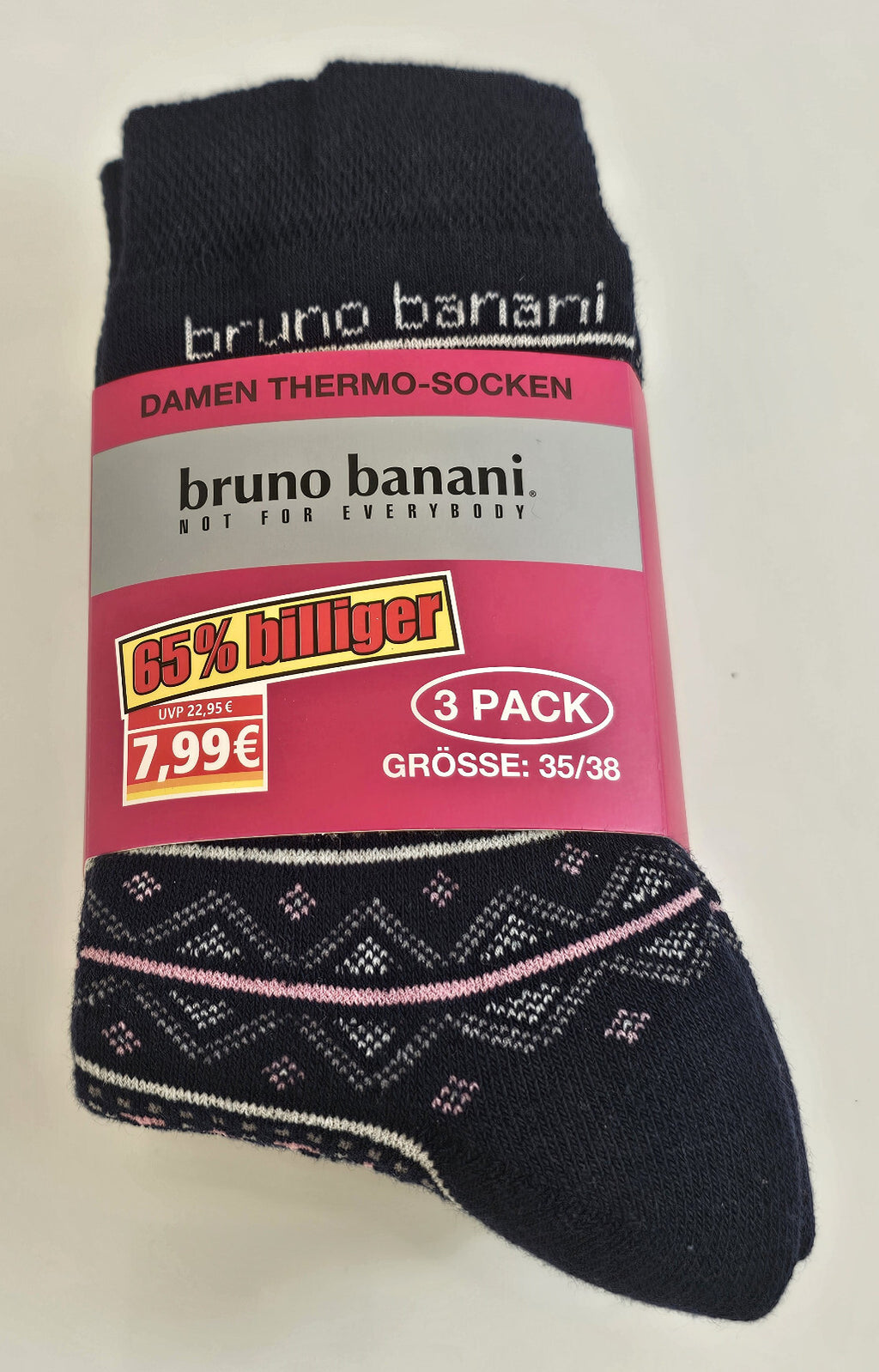 18 Paar Bruno Banani Damen Winter Sport Thermo Socken Thermosocken 35/38