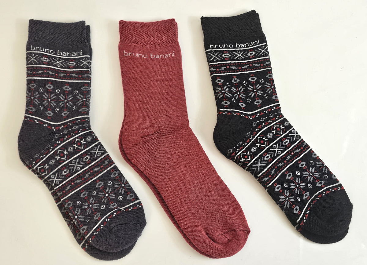 18 Paar Bruno Banani Damen Winter Sport Thermo Socken Thermosocken 35/38