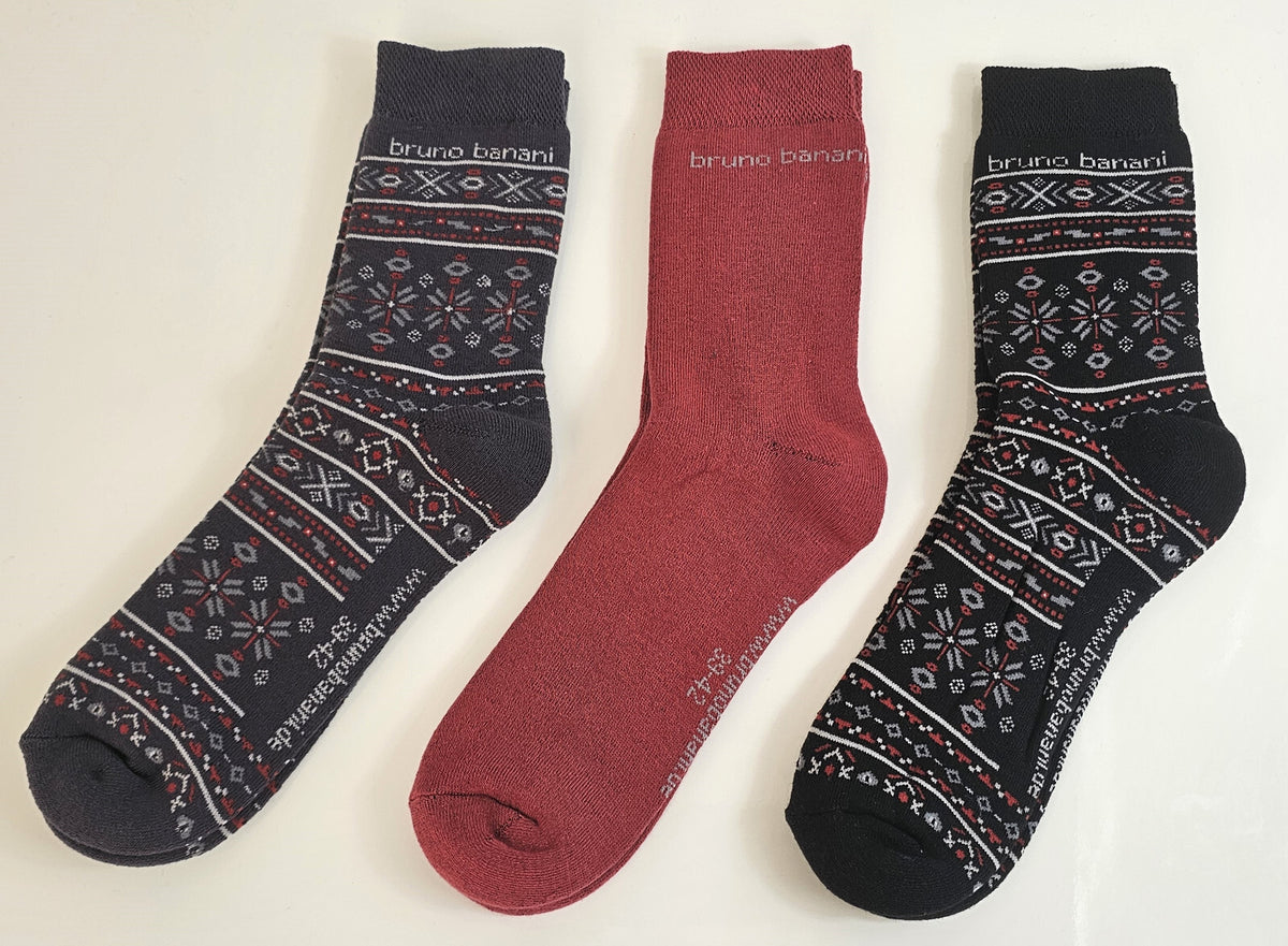 18 Paar Bruno Banani Damen Winter Sport Thermo Socken Thermosocken 39/42