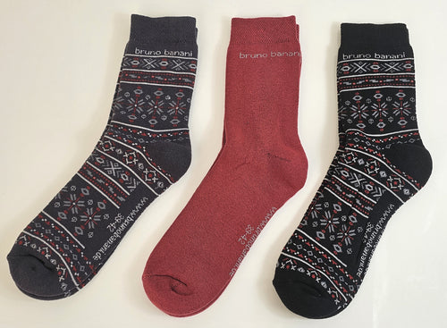 18 Paar Bruno Banani Damen Winter Sport Thermo Socken Thermosocken 39/42
