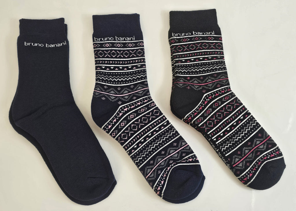 18 Paar Bruno Banani Damen Winter Sport Thermo Socken Thermosocken 35/38