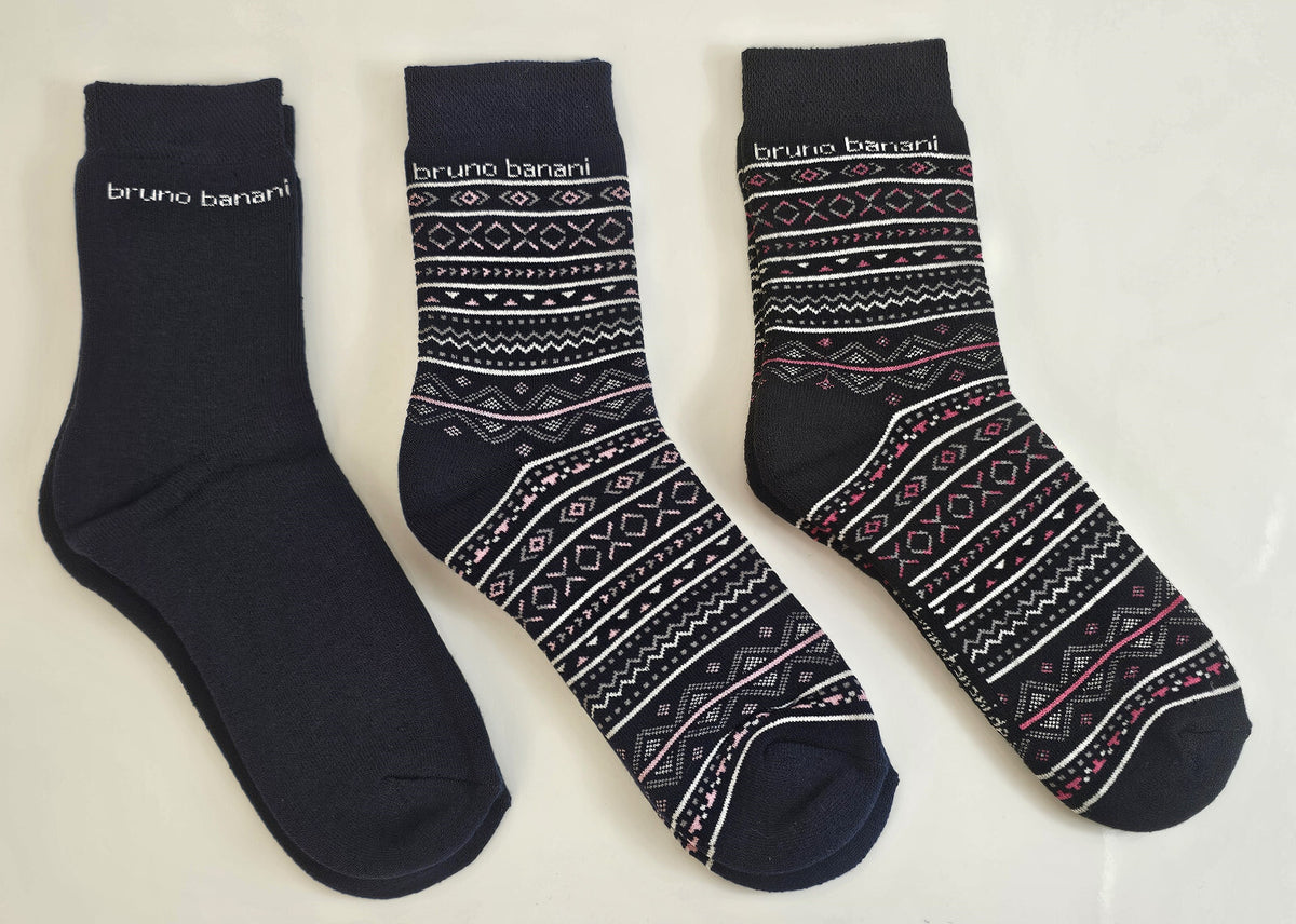 18 Paar Bruno Banani Damen Winter Sport Thermo Socken Thermosocken 35/38