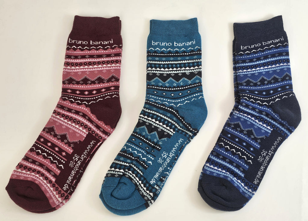 18 Paar Bruno Banani Damen Winter Sport Thermo Socken Thermosocken 35/38