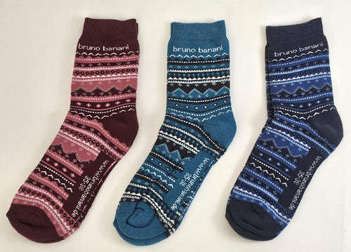 18 Paar Bruno Banani Damen Winter Sport Thermo Socken Thermosocken 35/38