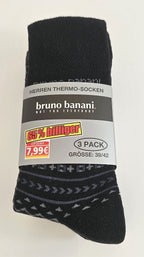 18 Paar Bruno Banani Herren Winter Sport Thermo Socken Thermosocken 39/42