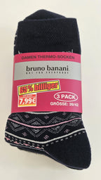 18 Paar Bruno Banani Damen Winter Sport Thermo Socken Thermosocken 39/42