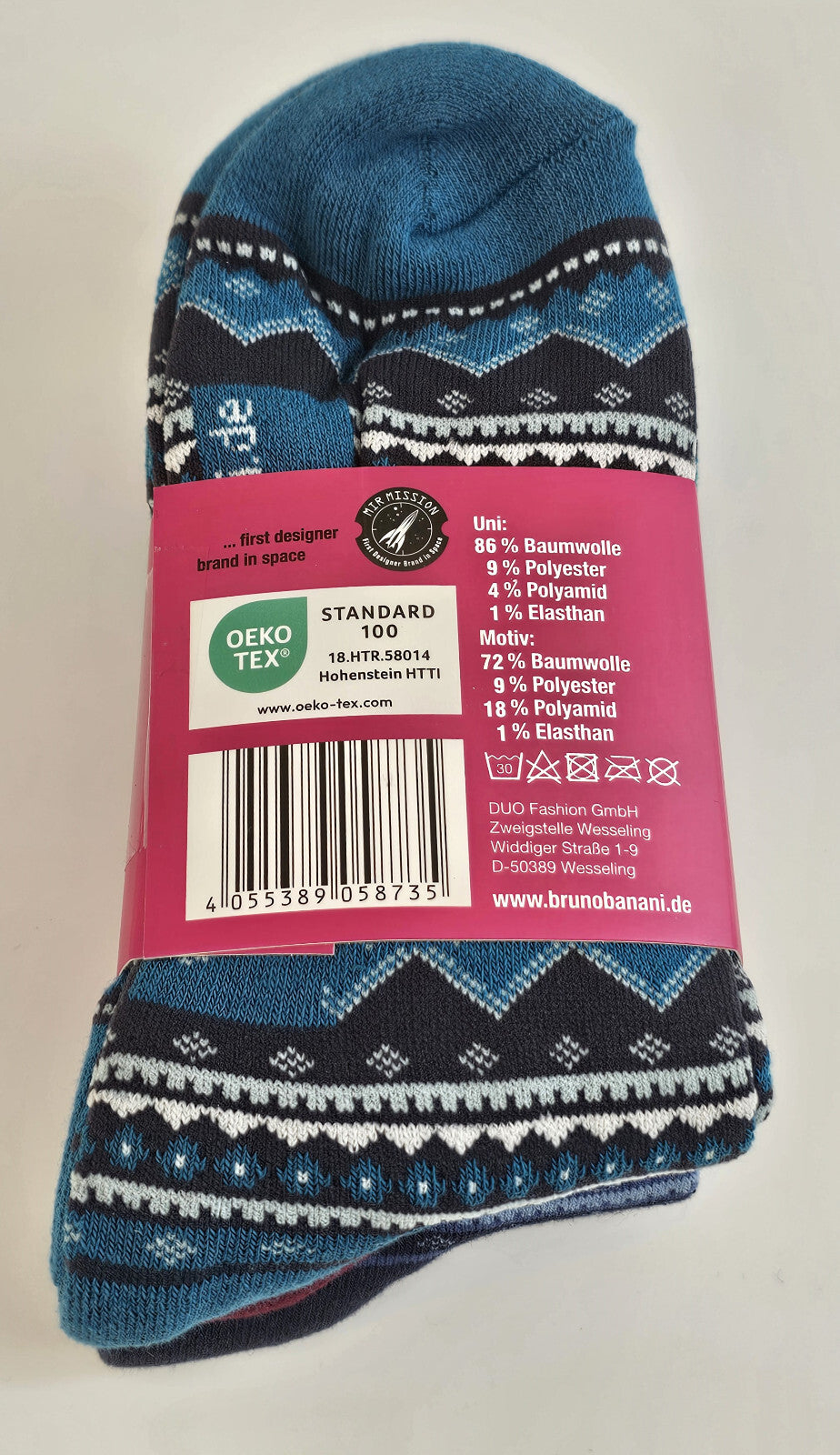 18 Paar Bruno Banani Damen Winter Sport Thermo Socken Thermosocken 39/42