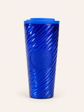 Starbucks Trinkbecher Becher Tumbler Spiral Design  Swirl Blue 16oz / 473ML