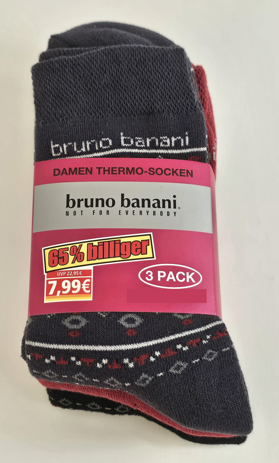 18 Paar Bruno Banani Damen Winter Sport Thermo Socken Thermosocken 35/38