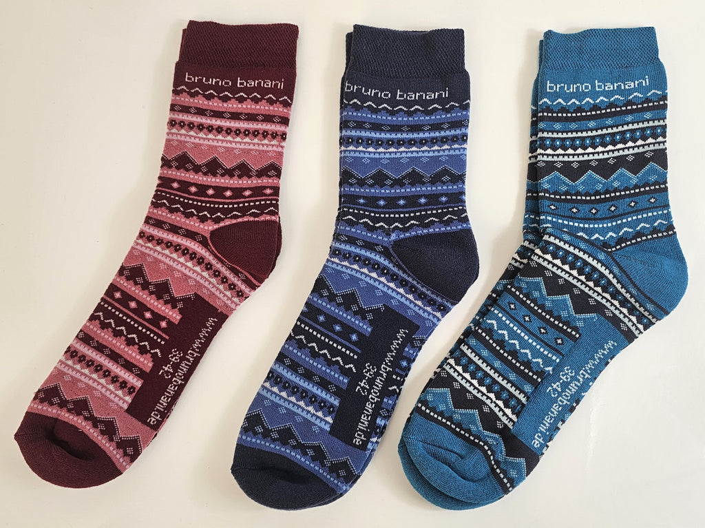 18 Paar Bruno Banani Damen Winter Sport Thermo Socken Thermosocken 39/42