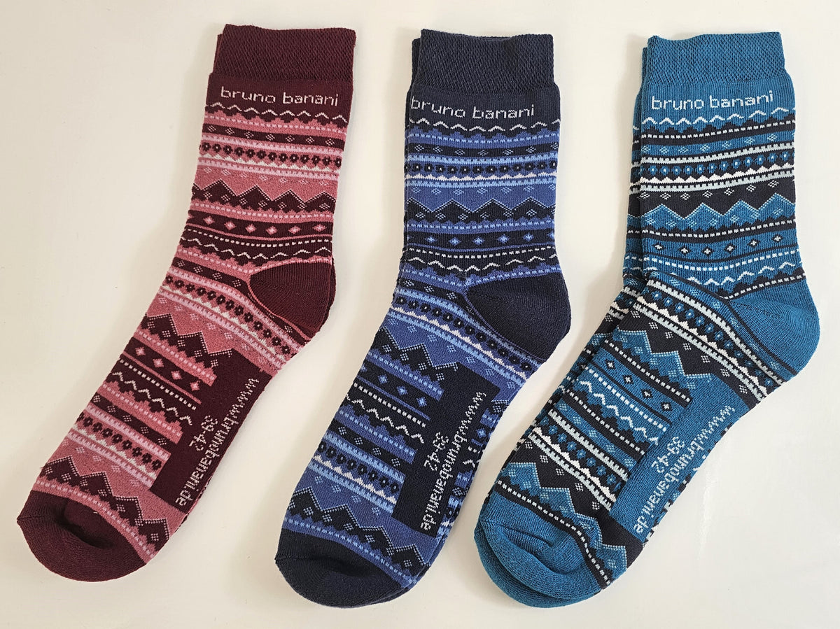 18 Paar Bruno Banani Damen Winter Sport Thermo Socken Thermosocken 39/42