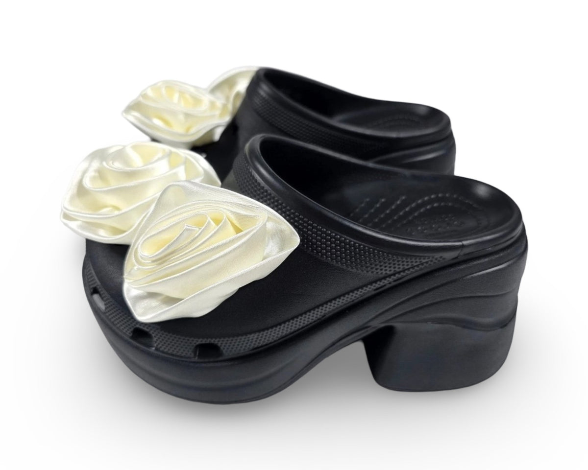 Crocs  Siren Rosette Clog Pantolette  Schuhe Größen 36-37 bis 42-43