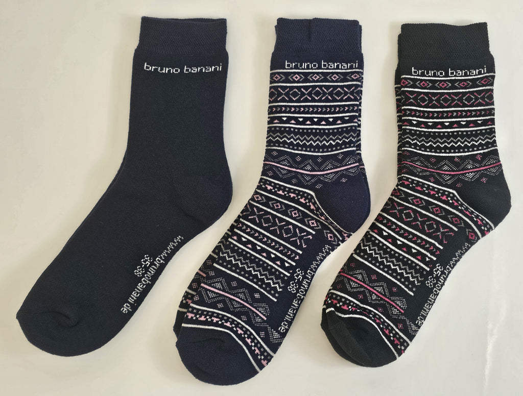 18 Paar Bruno Banani Damen Winter Sport Thermo Socken Thermosocken 35/38