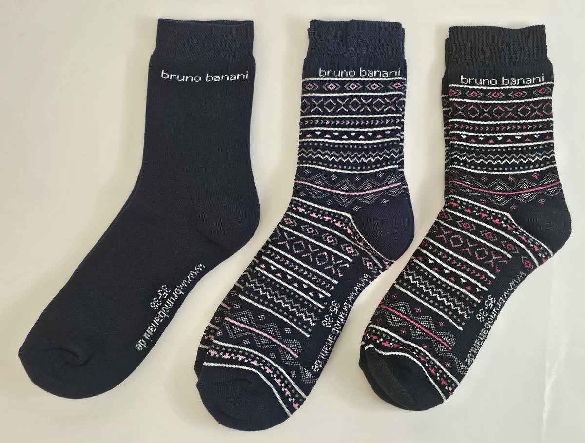 18 Paar Bruno Banani Damen Winter Sport Thermo Socken Thermosocken 35/38